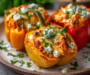 Spicy Buffalo Chicken Stuffed Peppers Delight